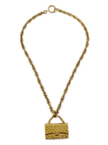 Collier à pendentif Classic Flap (1995) - CHANEL Pre-Owned - Modalova