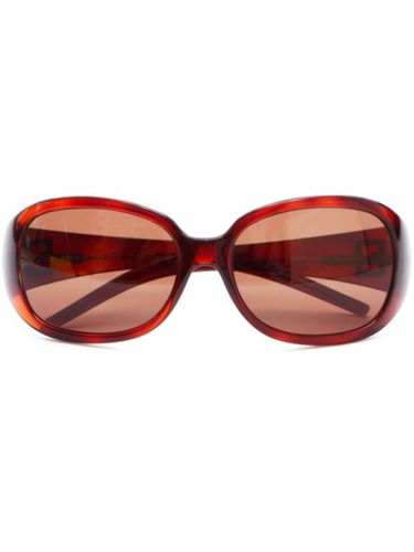 Lunettes de soleil oversize à effet écailles de tortue - Fendi Pre-Owned - Modalova