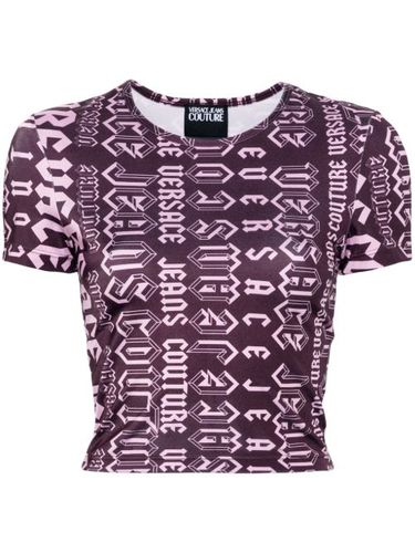 T-shirt crop Logomania - Versace Jeans Couture - Modalova