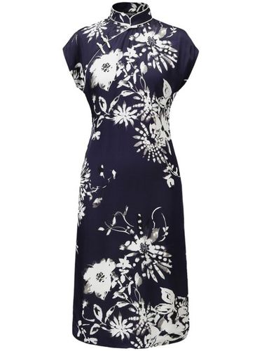 Robe mi-longue Shukui à fleurs - Shanghai Tang - Modalova