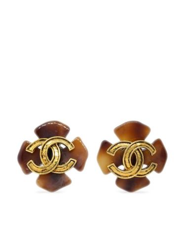Boucles d'oreilles trèfle à clip (1994) - CHANEL Pre-Owned - Modalova