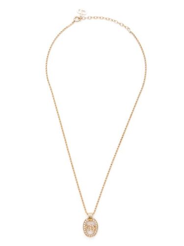 Collier à pierre pendente - Christian Dior Pre-Owned - Modalova