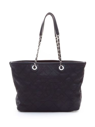 Sac cabas matelassé à logo CC (2014) - CHANEL Pre-Owned - Modalova