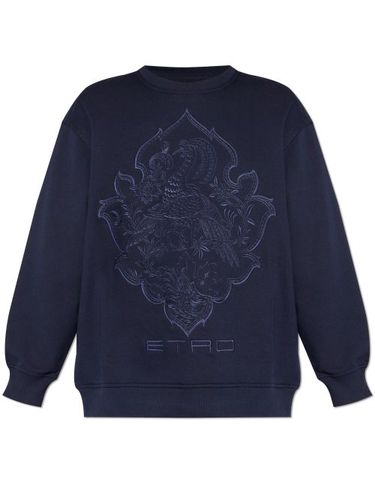 ETRO sweat à logo brodé - Bleu - ETRO - Modalova