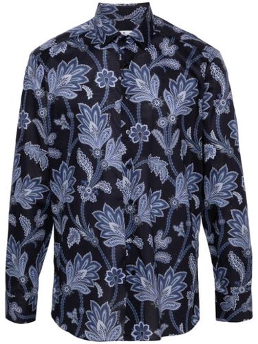 Chemise en popeline à fleurs - ETRO - Modalova