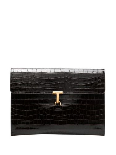 Pochette Rami en cuir à design embossé - TOM FORD - Modalova