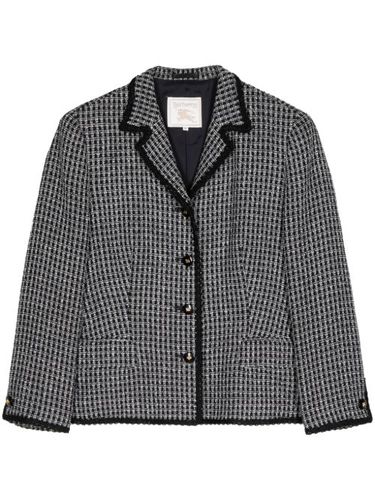 Blazer en tweed à simple boutonnage - Burberry Pre-Owned - Modalova