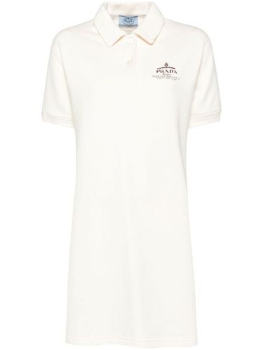 Robe courte en polaire à manches courtes - Prada - Modalova