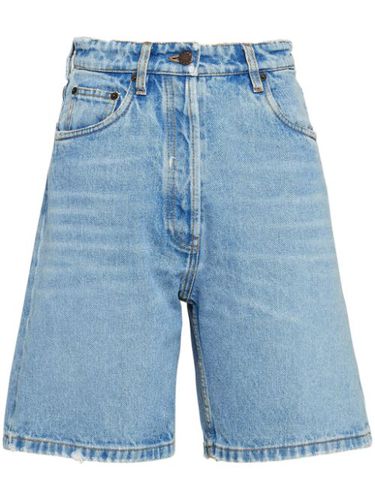 Short en jean à taille haute - Prada - Modalova