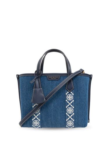 Sac en jean à bande logo - Tory Burch - Modalova