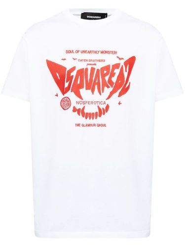 T-shirt en coton à logo imprimé - DSQUARED2 - Modalova