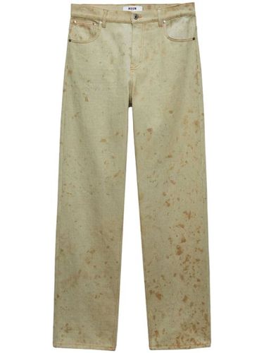 Jean à imprimé tie-dye - MSGM - Modalova