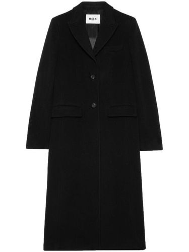 Manteau à revers crantés - MSGM - Modalova
