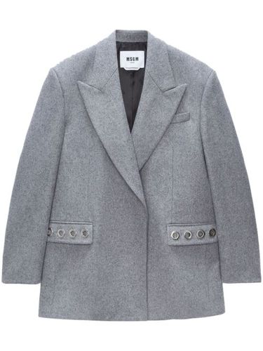 Blazer à détails d’œillets - MSGM - Modalova