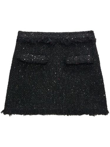 Minijupe en tweed à bords francs - MSGM - Modalova