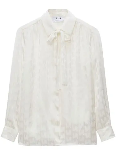 MSGM chemise à effet usé - Blanc - MSGM - Modalova