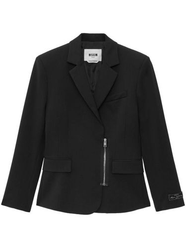 Blazer zippé à simple boutonnage - MSGM - Modalova