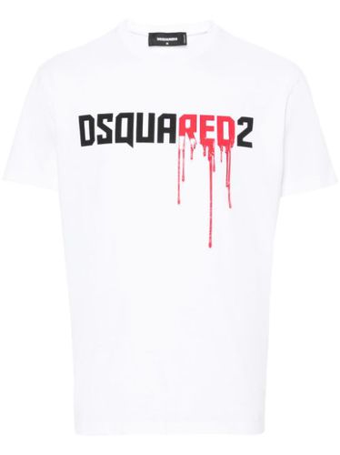 T-shirt en coton à logo imprimé - DSQUARED2 - Modalova