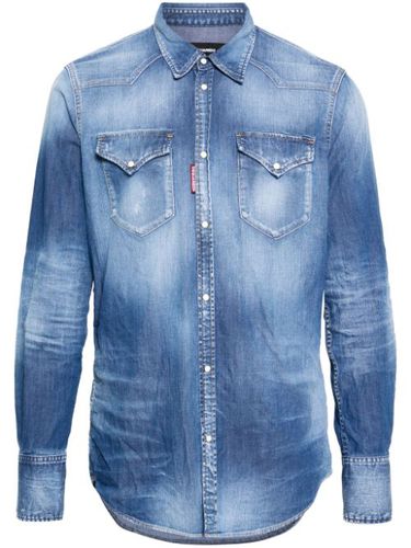 Chemise en jean à effet délavé - DSQUARED2 - Modalova