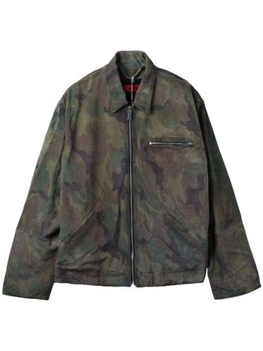 Veste zippée à imprimé camouflage - 424 - Modalova