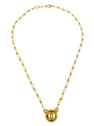 Collier à pendentif logo CC (1983) - CHANEL Pre-Owned - Modalova