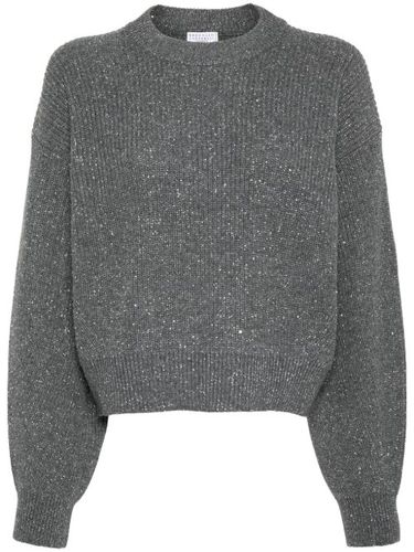 Pull orné de sequins - Brunello Cucinelli - Modalova