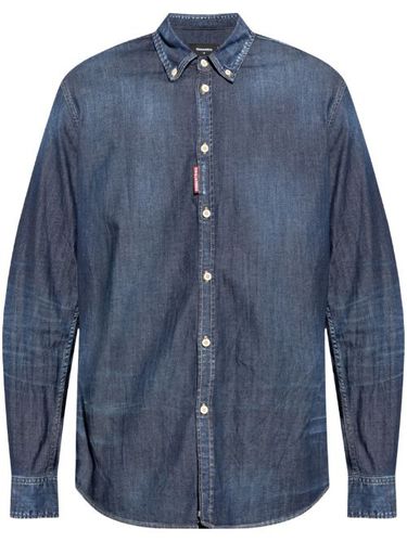 Chemise en jean à col boutonné - DSQUARED2 - Modalova