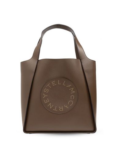 Sac cabas en cuir artificiel à logo perforé - Stella McCartney - Modalova