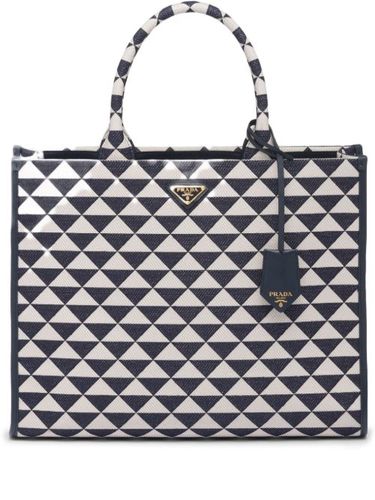 Grand sac à main Symbole en cuir - Prada - Modalova