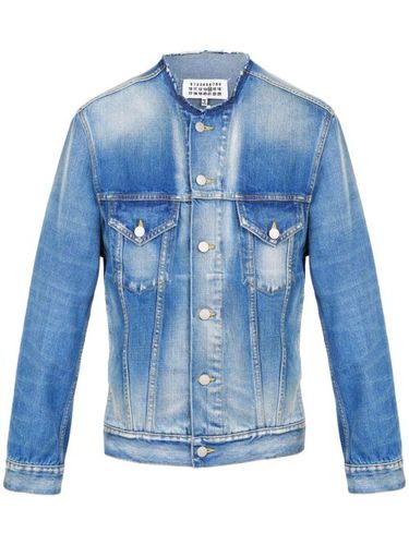 Veste en jean à design sans col - Maison Margiela - Modalova