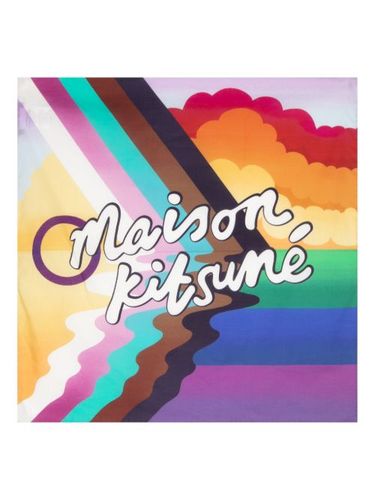 Écharpe en coton à logo imprimé - Maison Kitsuné - Modalova