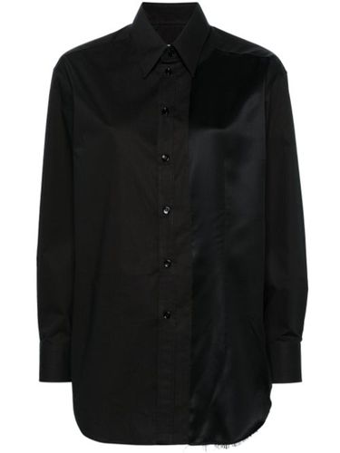 Chemise en coton à empiècements contrastants - MM6 Maison Margiela - Modalova