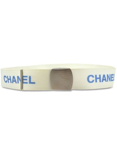 Ceinture en toile à logo imprimé (1999) - CHANEL Pre-Owned - Modalova