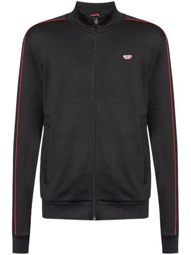 Cardigan zippé à logo brodé - Diesel - Modalova