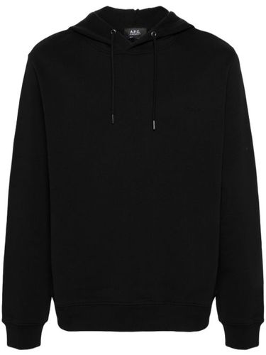Hoodie en coton à logo brodé - A.P.C. - Modalova