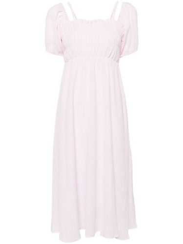 Robe mi-longue à manches bouffantes - tout a coup - Modalova