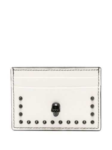 Porte-cartes en cuir à détails de clous - Alexander McQueen - Modalova