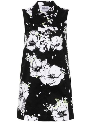 Robe à fleurs imprimées - MOSCHINO JEANS - Modalova