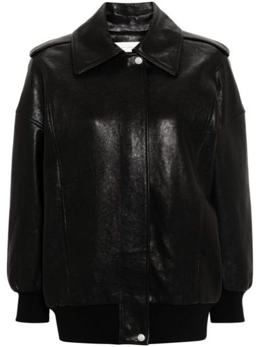 Veste bomber à design en cuir - Alexander McQueen - Modalova