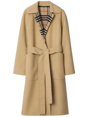 Manteau réversible en laine à carreaux - Burberry - Modalova