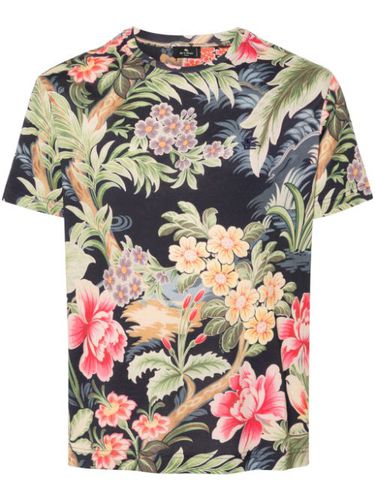 ETRO t-shirt à fleurs - Bleu - ETRO - Modalova