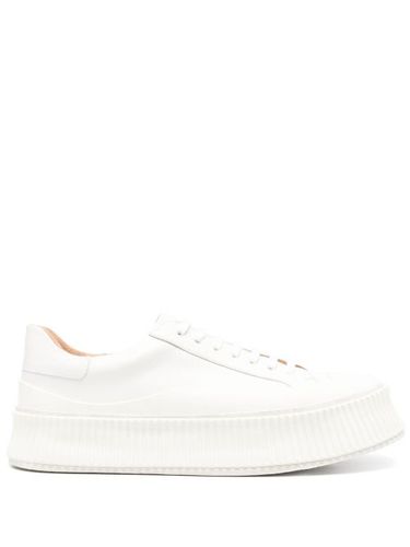 Baskets en cuir à plateforme - Jil Sander - Modalova