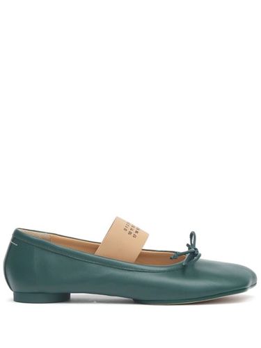 Ballerines en cuir à motif Anatomic Numbers - MM6 Maison Margiela - Modalova