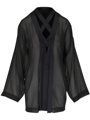 Robe courte à lacets croisés - KHAITE - Modalova