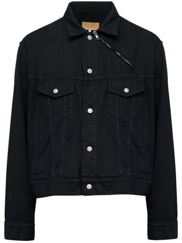 Veste en jean à détails de zips - MM6 Maison Margiela - Modalova