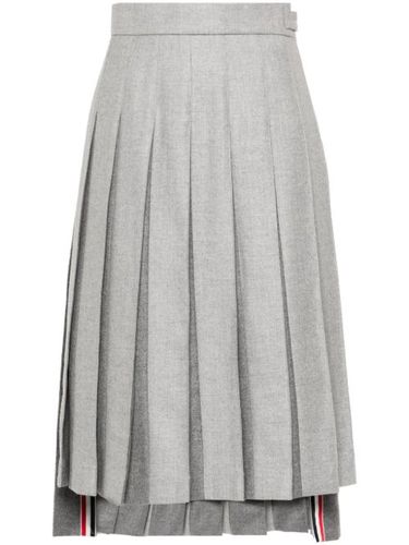 Jupe mi-longue en laine à design plissé - Thom Browne - Modalova