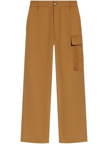 Pantalon cargo à logo brodé - Marni - Modalova