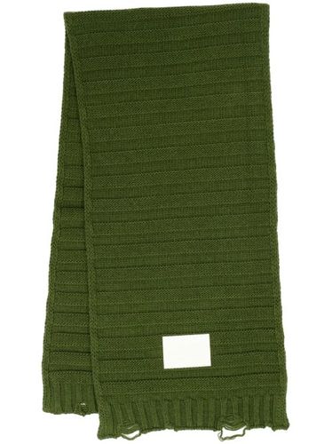 Écharpe en maille à logo imprimé - MM6 Maison Margiela - Modalova