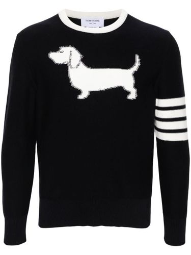 Pull Hector en maille intarsia - Thom Browne - Modalova