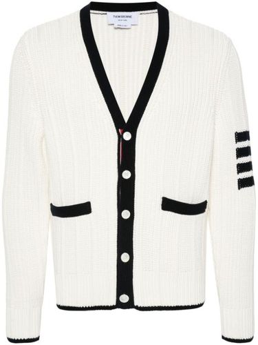 Cardigan en coton à col v - Thom Browne - Modalova